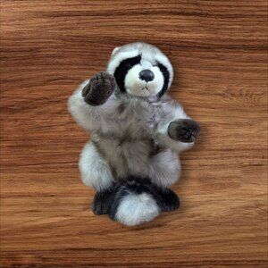 RUSS Berrie Nestor Raccoon Stuffed Plush  Realistic Life Like Plush 14"